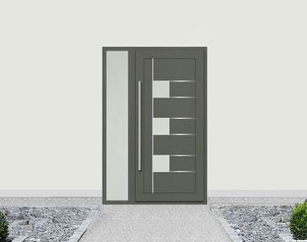 Вхідні металопластикові двері Luvin Модель: S23