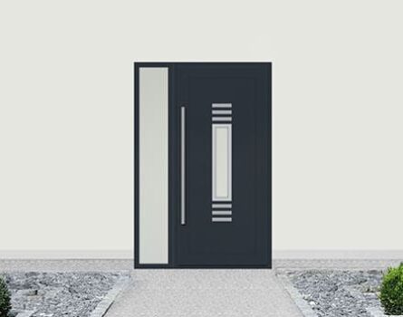 Вхідні металопластикові двері Luvin Модель: V23